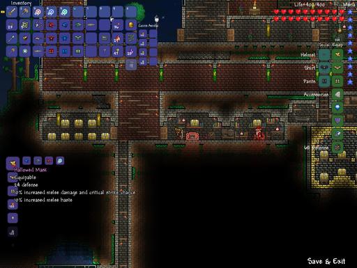 Terraria - Гайд по сбору комплекта Святой брони и Святого оружия а также Мотобура